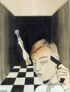 Artworks by 350 Famous Artists Painting - checkmate 1926 Rene Magritte